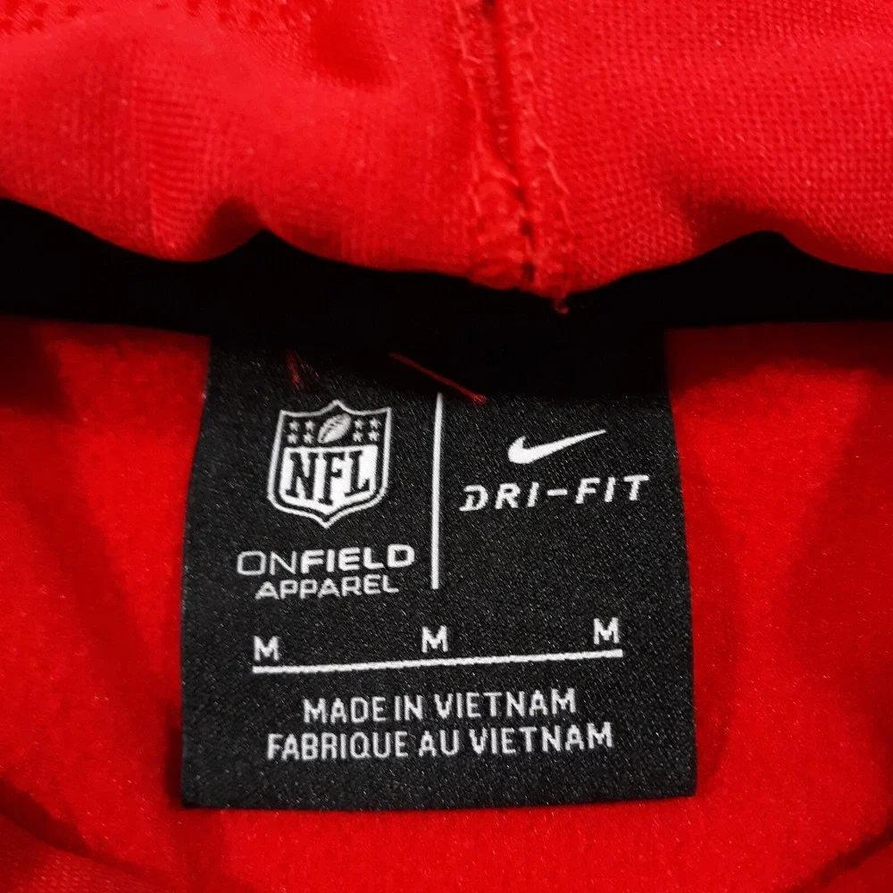 Nike Tampa Bay Buccaneers NFL Hoodie Mens M Red Pullover On‎ Field Dri-Fit